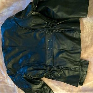 Fully lined leather jacket